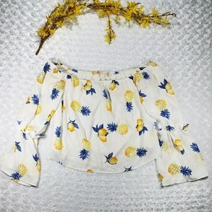 ALTAR'D STATE • white off the shoulder blouse